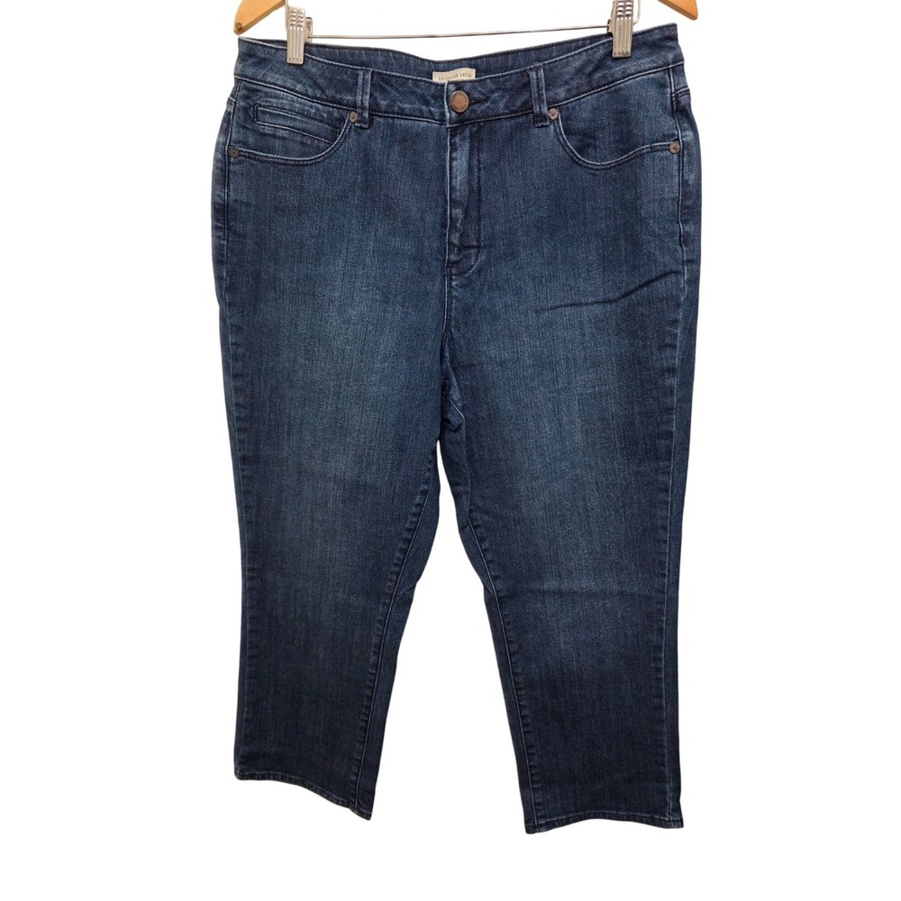Coldwater Creek Women's Mid-Rise Straight Leg Denim Jeans Size 14